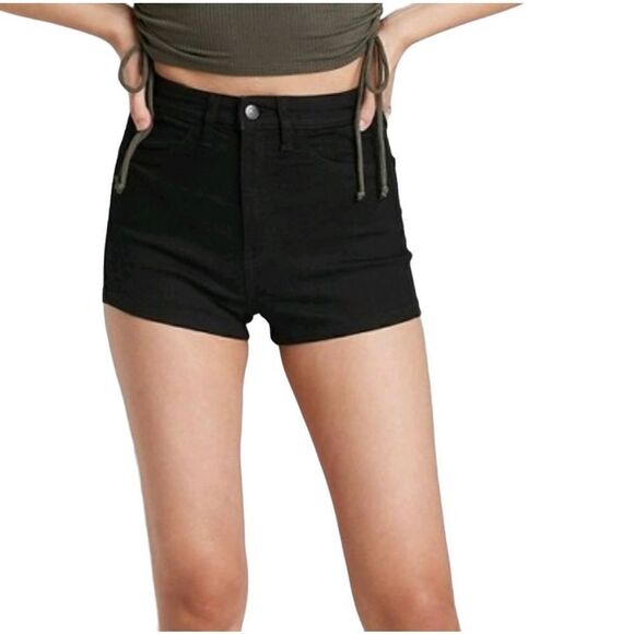 Wild Fable NWT black highest rise shorts size 16 - Picture 1 of 16